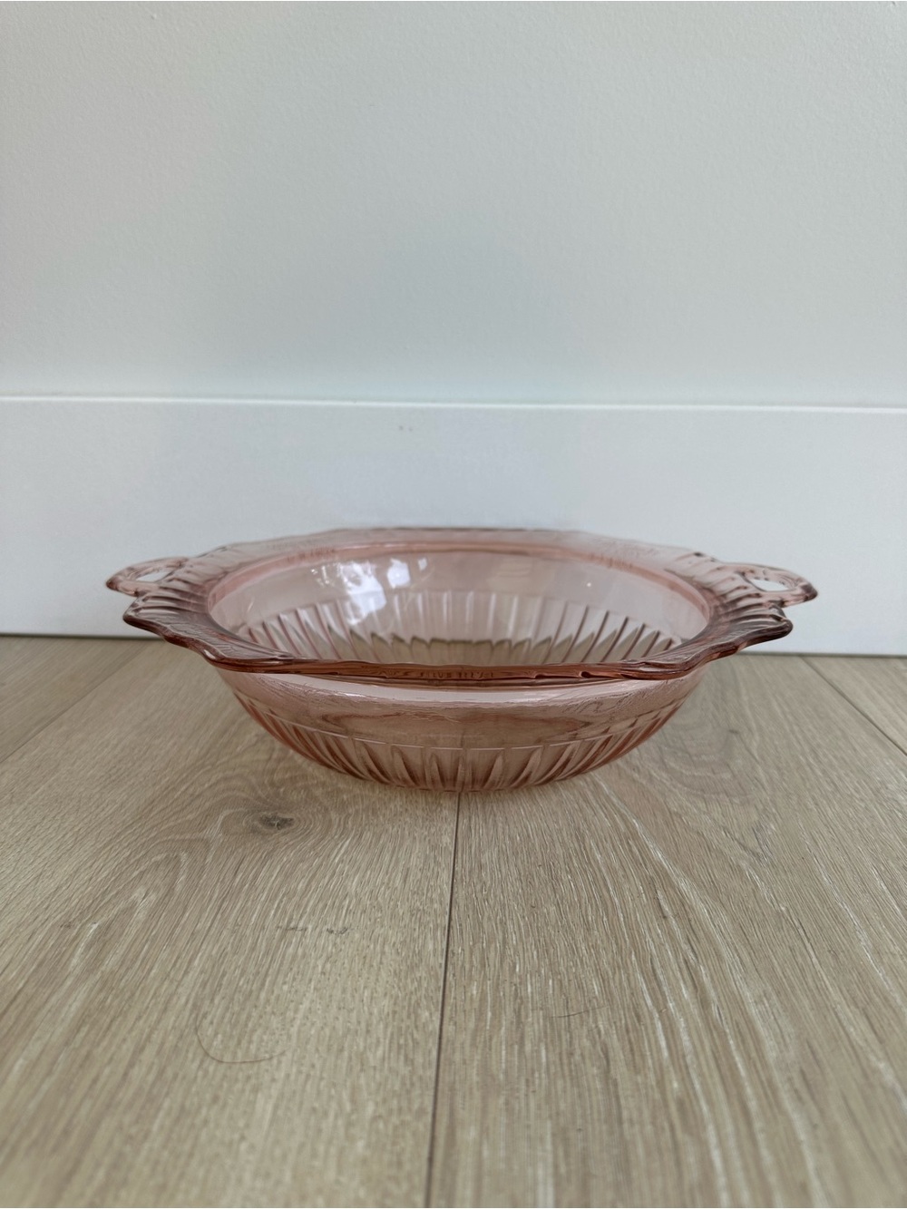 Vintage Anchor Hocking Mayfair Pink Depression Glass Vegetable Bowl – 1930s - Picture 6 of 8